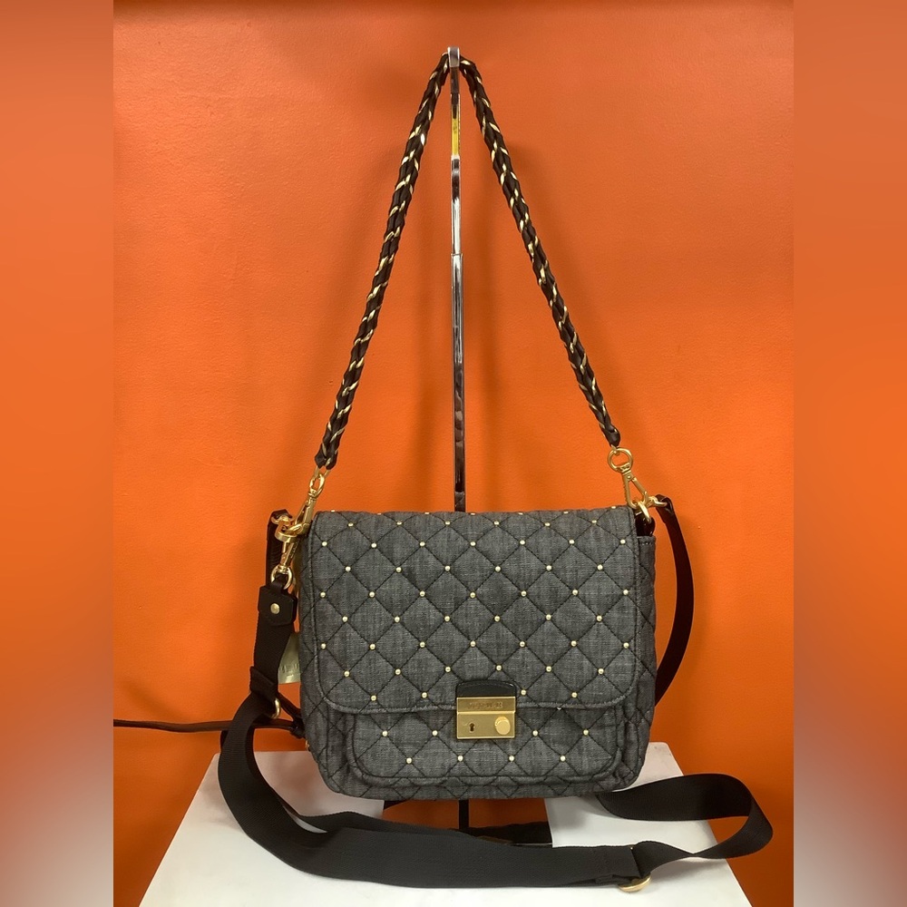 MZ Wallace Studded Denim Bag
